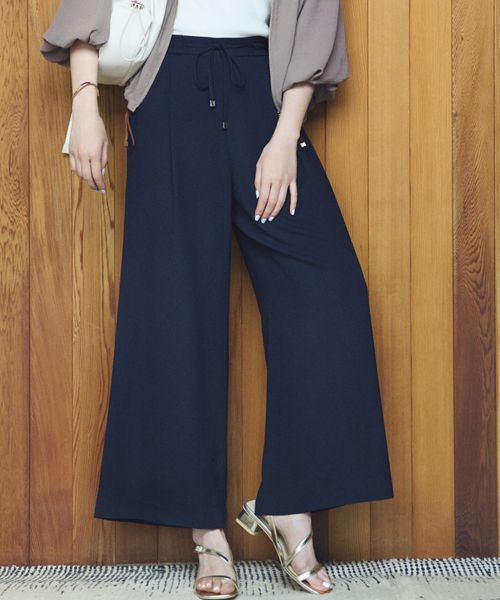Elura 【新色入荷】【追加予約】サラサラリラクシーワイドパンツ<低身長サイズあり> ネイビー M ウィメンズボトムス エルーラ 321521 ドットエスティ 40代 50代 60代 レディース 婦人服 通勤服 オフィスカジュアル きれいめ 低身長 小柄 二の腕 美脚 体系カバー 着痩せ 太め ぽっちゃり Elura 【新色入荷】【追加予約】サラサラリラクシーワイドパンツ<低身長サイズあり> ネイビー M ウィメンズボトムス エルーラ 321521 ドットエスティ 40代 50代 60代 レディース 婦人服 通勤服 オフィスカジュアル きれいめ 低身長 小柄 二の腕 美脚 体系カバー 着痩せ 太め ぽっちゃり