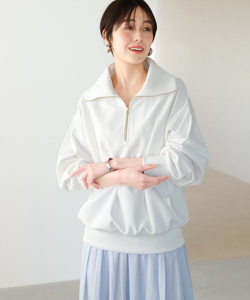 Elura 裏毛ハーフZIPプルオーバー ホワイト FREE ウィメンズインナー エルーラ 321618 ドットエスティ 40代 50代 60代 レディース 婦人服 通勤服 オフィスカジュアル きれいめ 低身長 小柄 二の腕 美脚 体系カバー 着痩せ 太め ぽっちゃり Elura 裏毛ハーフZIPプルオーバー ホワイト FREE ウィメンズインナー エルーラ 321618 ドットエスティ 40代 50代 60代 レディース 婦人服 通勤服 オフィスカジュアル きれいめ 低身長 小柄 二の腕 美脚 体系カバー 着痩せ 太め ぽっちゃり