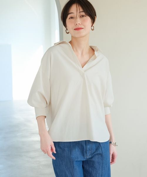 Elura 〈シワになりにくい〉アイロンいらずスキッパーシャツ オフホワイト M ウィメンズインナー エルーラ 321622 ドットエスティ 40代 50代 60代 レディース 婦人服 通勤服 オフィスカジュアル きれいめ 低身長 小柄 二の腕 美脚 体系カバー 着痩せ 太め ぽっちゃり Elura 〈シワになりにくい〉アイロンいらずスキッパーシャツ オフホワイト M ウィメンズインナー エルーラ 321622 ドットエスティ 40代 50代 60代 レディース 婦人服 通勤服 オフィスカジュアル きれいめ 低身長 小柄 二の腕 美脚 体系カバー 着痩せ 太め ぽっちゃり