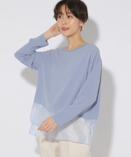Elura 異素材ジョーゼットプルオーバー ライトブルー M ウィメンズインナー エルーラ 323304 ドットエスティ 40代 50代 60代 レディース 婦人服 通勤服 オフィスカジュアル きれいめ 低身長 小柄 二の腕 美脚 体系カバー 着痩せ 太め ぽっちゃり Elura 異素材ジョーゼットプルオーバー ライトブルー M ウィメンズインナー エルーラ 323304 ドットエスティ 40代 50代 60代 レディース 婦人服 通勤服 オフィスカジュアル きれいめ 低身長 小柄 二の腕 美脚 体系カバー 着痩せ 太め ぽっちゃり