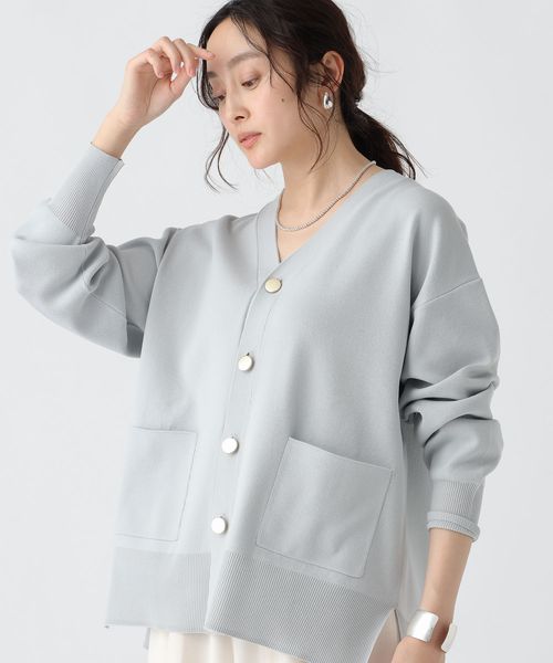 Elura カーディガン 「WEB限定」もっちり立体オーバー