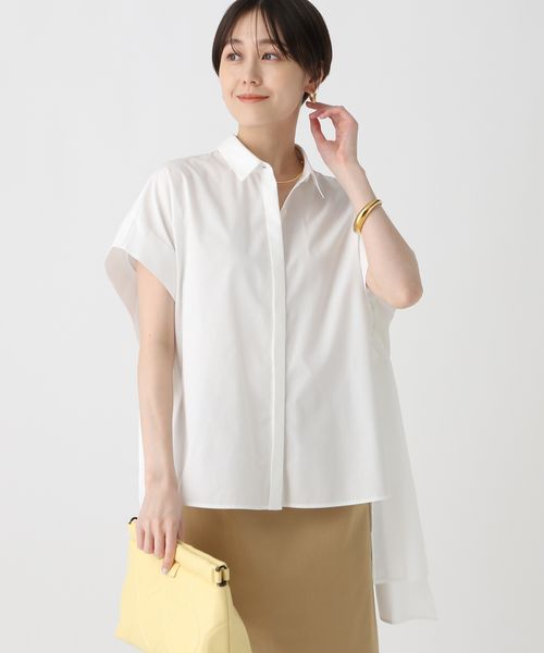 Elura アイロンいらずハリ感シャツ ホワイト FREE ウィメンズインナー エルーラ 450242 ドットエスティ 40代 50代 60代 レディース 婦人服 通勤服 オフィスカジュアル きれいめ 低身長 小柄 二の腕 美脚 体系カバー 着痩せ 太め ぽっちゃり Elura アイロンいらずハリ感シャツ ホワイト FREE ウィメンズインナー エルーラ 450242 ドットエスティ 40代 50代 60代 レディース 婦人服 通勤服 オフィスカジュアル きれいめ 低身長 小柄 二の腕 美脚 体系カバー 着痩せ 太め ぽっちゃり