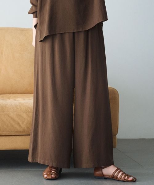 Elura シャリサラワイドパンツ〈低身長サイズあり〉 ブラウン L ウィメンズボトムス エルーラ 450247 ドットエスティ 40代 50代 60代 レディース 婦人服 通勤服 オフィスカジュアル きれいめ 低身長 小柄 二の腕 美脚 体系カバー 着痩せ 太め ぽっちゃり Elura シャリサラワイドパンツ〈低身長サイズあり〉 ブラウン L ウィメンズボトムス エルーラ 450247 ドットエスティ 40代 50代 60代 レディース 婦人服 通勤服 オフィスカジュアル きれいめ 低身長 小柄 二の腕 美脚 体系カバー 着痩せ 太め ぽっちゃり