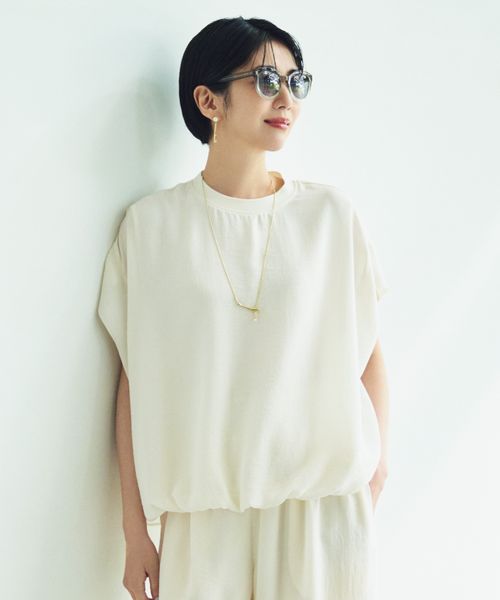 Elura サラサラサマーフレンチコンビTシャツ オフホワイト L ウィメンズインナー エルーラ 451128 ドットエスティ 40代 50代 60代 レディース 婦人服 通勤服 オフィスカジュアル きれいめ 低身長 小柄 二の腕 美脚 体系カバー 着痩せ 太め ぽっちゃり Elura サラサラサマーフレンチコンビTシャツ オフホワイト L ウィメンズインナー エルーラ 451128 ドットエスティ 40代 50代 60代 レディース 婦人服 通勤服 オフィスカジュアル きれいめ 低身長 小柄 二の腕 美脚 体系カバー 着痩せ 太め ぽっちゃり