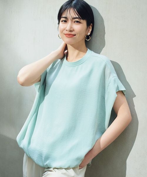 Elura サラサラサマーフレンチコンビTシャツ グリーン L ウィメンズインナー エルーラ 451128 ドットエスティ 40代 50代 60代 レディース 婦人服 通勤服 オフィスカジュアル きれいめ 低身長 小柄 二の腕 美脚 体系カバー 着痩せ 太め ぽっちゃり Elura サラサラサマーフレンチコンビTシャツ グリーン L ウィメンズインナー エルーラ 451128 ドットエスティ 40代 50代 60代 レディース 婦人服 通勤服 オフィスカジュアル きれいめ 低身長 小柄 二の腕 美脚 体系カバー 着痩せ 太め ぽっちゃり