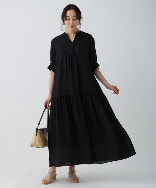 Elura 華やかワッシャーワンピース ブラック FREE ウィメンズワンピース エルーラ 451702 ドットエスティ 40代 50代 60代 レディース 婦人服 通勤服 オフィスカジュアル きれいめ 低身長 小柄 二の腕 美脚 体系カバー 着痩せ 太め ぽっちゃり Elura 華やかワッシャーワンピース ブラック FREE ウィメンズワンピース エルーラ 451702 ドットエスティ 40代 50代 60代 レディース 婦人服 通勤服 オフィスカジュアル きれいめ 低身長 小柄 二の腕 美脚 体系カバー 着痩せ 太め ぽっちゃり