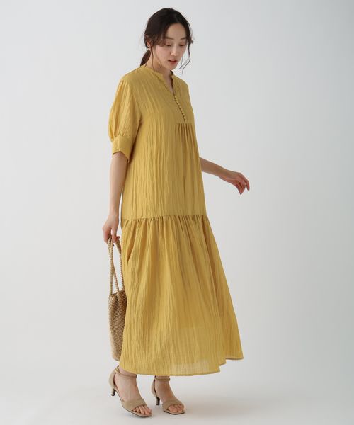 Elura 華やかワッシャーワンピース イエロー FREE ウィメンズワンピース エルーラ 451702 ドットエスティ 40代 50代 60代 レディース 婦人服 通勤服 オフィスカジュアル きれいめ 低身長 小柄 二の腕 美脚 体系カバー 着痩せ 太め ぽっちゃり Elura 華やかワッシャーワンピース イエロー FREE ウィメンズワンピース エルーラ 451702 ドットエスティ 40代 50代 60代 レディース 婦人服 通勤服 オフィスカジュアル きれいめ 低身長 小柄 二の腕 美脚 体系カバー 着痩せ 太め ぽっちゃり
