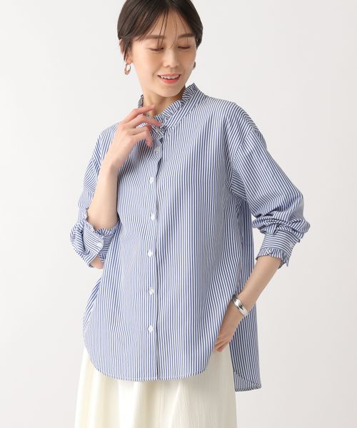 Elura フリルシャツ ブルー FREE ウィメンズインナー エルーラ 455479 ドットエスティ 40代 50代 60代 レディース 婦人服 通勤服 オフィスカジュアル きれいめ 低身長 小柄 二の腕 美脚 体系カバー 着痩せ 太め ぽっちゃり Elura フリルシャツ ブルー FREE ウィメンズインナー エルーラ 455479 ドットエスティ 40代 50代 60代 レディース 婦人服 通勤服 オフィスカジュアル きれいめ 低身長 小柄 二の腕 美脚 体系カバー 着痩せ 太め ぽっちゃり