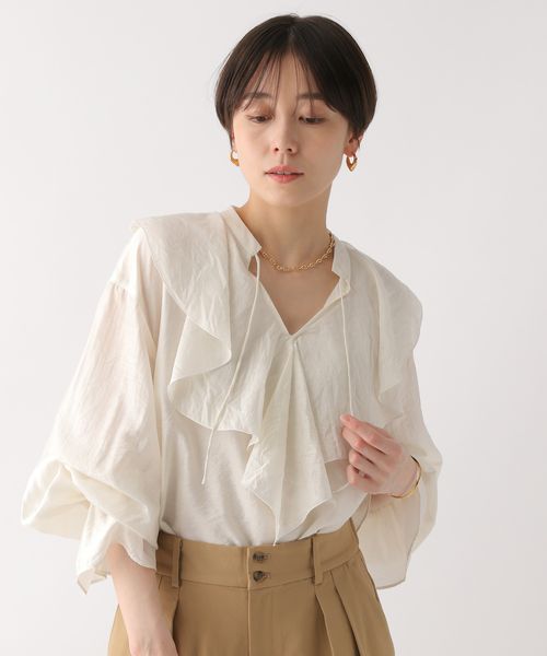 Elura ボリュームフリルブラウス ホワイト FREE ウィメンズインナー エルーラ 491469 ドットエスティ 40代 50代 60代 レディース 婦人服 通勤服 オフィスカジュアル きれいめ 低身長 小柄 二の腕 美脚 体系カバー 着痩せ 太め ぽっちゃり Elura ボリュームフリルブラウス ホワイト FREE ウィメンズインナー エルーラ 491469 ドットエスティ 40代 50代 60代 レディース 婦人服 通勤服 オフィスカジュアル きれいめ 低身長 小柄 二の腕 美脚 体系カバー 着痩せ 太め ぽっちゃり