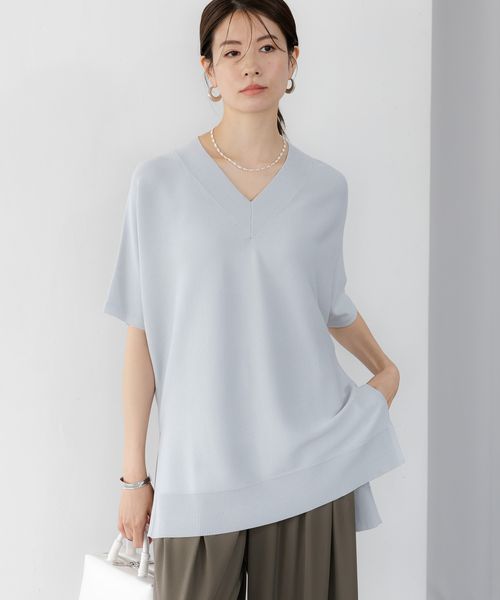 Elura 【WEB限定ニット】華奢見えドルマンVネックニット ライトグレー XL ウィメンズインナー エルーラ 492597 ドットエスティ 40代 50代 60代 レディース 婦人服 通勤服 オフィスカジュアル きれいめ 低身長 小柄 二の腕 美脚 体系カバー 着痩せ 太め ぽっちゃり Elura 【WEB限定ニット】華奢見えドルマンVネックニット ライトグレー XL ウィメンズインナー エルーラ 492597 ドットエスティ 40代 50代 60代 レディース 婦人服 通勤服 オフィスカジュアル きれいめ 低身長 小柄 二の腕 美脚 体系カバー 着痩せ 太め ぽっちゃり