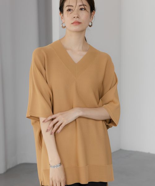 Elura 【WEB限定ニット】華奢見えドルマンVネックニット ベージュ XL ウィメンズインナー エルーラ 492597 ドットエスティ 40代 50代 60代 レディース 婦人服 通勤服 オフィスカジュアル きれいめ 低身長 小柄 二の腕 美脚 体系カバー 着痩せ 太め ぽっちゃり Elura 【WEB限定ニット】華奢見えドルマンVネックニット ベージュ XL ウィメンズインナー エルーラ 492597 ドットエスティ 40代 50代 60代 レディース 婦人服 通勤服 オフィスカジュアル きれいめ 低身長 小柄 二の腕 美脚 体系カバー 着痩せ 太め ぽっちゃり