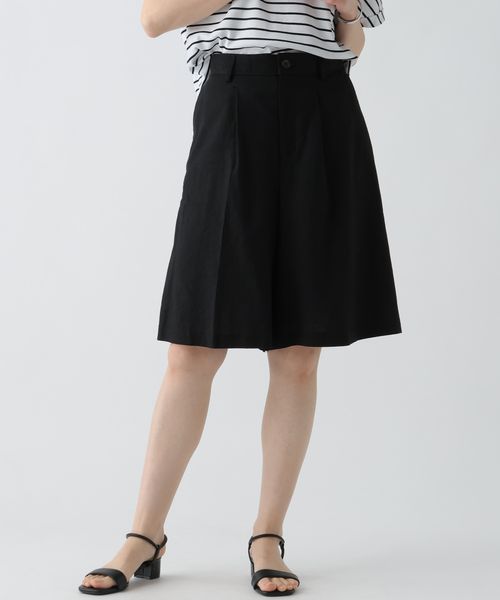 Elura 上質リネンコンハーフパンツ ブラック FREE ウィメンズボトムス エルーラ 498723 ドットエスティ 40代 50代 60代 レディース 婦人服 通勤服 オフィスカジュアル きれいめ 低身長 小柄 二の腕 美脚 体系カバー 着痩せ 太め ぽっちゃり Elura 上質リネンコンハーフパンツ ブラック FREE ウィメンズボトムス エルーラ 498723 ドットエスティ 40代 50代 60代 レディース 婦人服 通勤服 オフィスカジュアル きれいめ 低身長 小柄 二の腕 美脚 体系カバー 着痩せ 太め ぽっちゃり