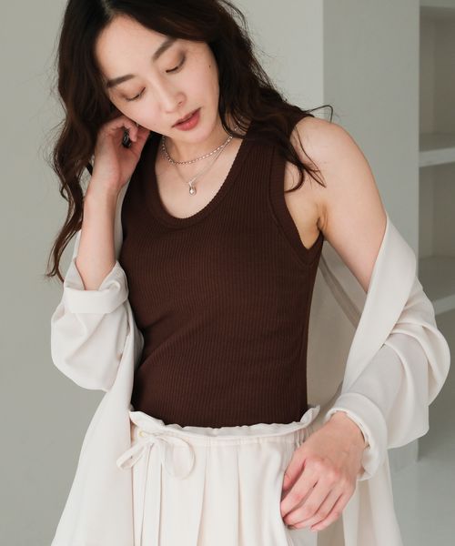 Elura カップ付きリブタンク ブラウン FREE ウィメンズインナー エルーラ 498752 ドットエスティ 40代 50代 60代 レディース 婦人服 通勤服 オフィスカジュアル きれいめ 低身長 小柄 二の腕 美脚 体系カバー 着痩せ 太め ぽっちゃり Elura カップ付きリブタンク ブラウン FREE ウィメンズインナー エルーラ 498752 ドットエスティ 40代 50代 60代 レディース 婦人服 通勤服 オフィスカジュアル きれいめ 低身長 小柄 二の腕 美脚 体系カバー 着痩せ 太め ぽっちゃり