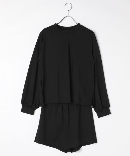 Elura ラッシュガードセットアップ ブラック ウィメンズグッズ エルーラ 498958 ドットエスティ 40代 50代 60代 レディース 婦人服 通勤服 オフィスカジュアル きれいめ 低身長 小柄 二の腕 美脚 体系カバー 着痩せ 太め ぽっちゃり Elura ラッシュガードセットアップ ブラック ウィメンズグッズ エルーラ 498958 ドットエスティ 40代 50代 60代 レディース 婦人服 通勤服 オフィスカジュアル きれいめ 低身長 小柄 二の腕 美脚 体系カバー 着痩せ 太め ぽっちゃり