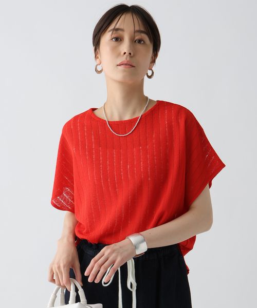 Elura シアストライププルオーバー レッド FREE ウィメンズインナー エルーラ 571620 ドットエスティ 40代 50代 60代 レディース 婦人服 通勤服 オフィスカジュアル きれいめ 低身長 小柄 二の腕 美脚 体系カバー 着痩せ 太め ぽっちゃり Elura シアストライププルオーバー レッド FREE ウィメンズインナー エルーラ 571620 ドットエスティ 40代 50代 60代 レディース 婦人服 通勤服 オフィスカジュアル きれいめ 低身長 小柄 二の腕 美脚 体系カバー 着痩せ 太め ぽっちゃり