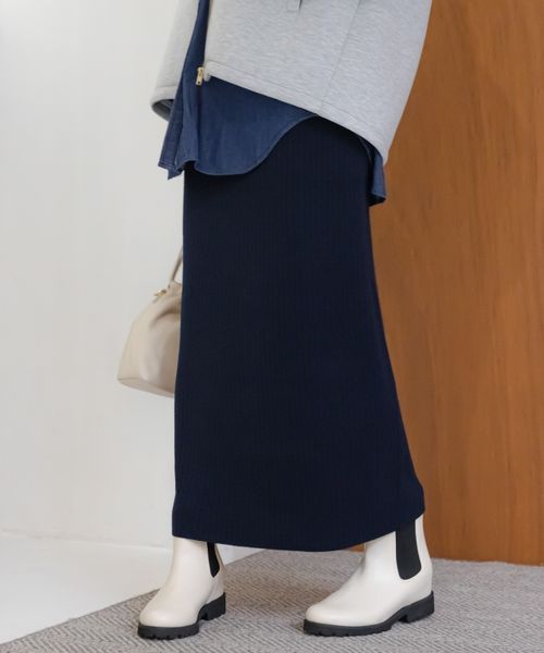 Elura 【完売カラー追加予約】<WEB限定カラーあり>毛玉しらずリブナロースカート ネイビー M ウィメンズボトムス エルーラ 571790 ドットエスティ 40代 50代 60代 レディース 婦人服 通勤服 オフィスカジュアル きれいめ 低身長 小柄 二の腕 美脚 体系カバー 着痩せ 太め ぽっちゃり Elura 【完売カラー追加予約】<WEB限定カラーあり>毛玉しらずリブナロースカート ネイビー M ウィメンズボトムス エルーラ 571790 ドットエスティ 40代 50代 60代 レディース 婦人服 通勤服 オフィスカジュアル きれいめ 低身長 小柄 二の腕 美脚 体系カバー 着痩せ 太め ぽっちゃり