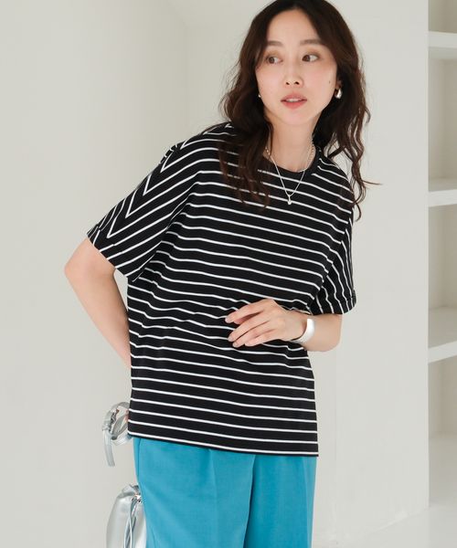 Elura サマ見えドルマンボーダーTシャツ ライトグレー S ウィメンズインナー エルーラ 573020 ドットエスティ 40代 50代 60代 レディース 婦人服 通勤服 オフィスカジュアル きれいめ 低身長 小柄 二の腕 美脚 体系カバー 着痩せ 太め ぽっちゃり Elura サマ見えドルマンボーダーTシャツ ライトグレー S ウィメンズインナー エルーラ 573020 ドットエスティ 40代 50代 60代 レディース 婦人服 通勤服 オフィスカジュアル きれいめ 低身長 小柄 二の腕 美脚 体系カバー 着痩せ 太め ぽっちゃり