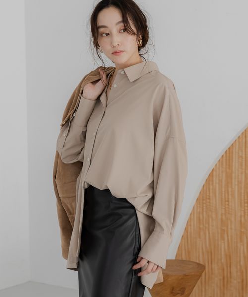 Elura アイロンいらずワイドシャツ ベージュ FREE ウィメンズインナー エルーラ 578317 ドットエスティ 40代 50代 60代 レディース 婦人服 通勤服 オフィスカジュアル きれいめ 低身長 小柄 二の腕 美脚 体系カバー 着痩せ 太め ぽっちゃり Elura アイロンいらずワイドシャツ ベージュ FREE ウィメンズインナー エルーラ 578317 ドットエスティ 40代 50代 60代 レディース 婦人服 通勤服 オフィスカジュアル きれいめ 低身長 小柄 二の腕 美脚 体系カバー 着痩せ 太め ぽっちゃり