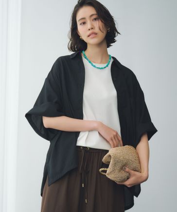 ブラウス シャツ アイロンいらず5分袖ドライシャツ / 579965 レディース アイロンいらず5分袖ドライシャツ | [公式]エルーラ （Elura）通販