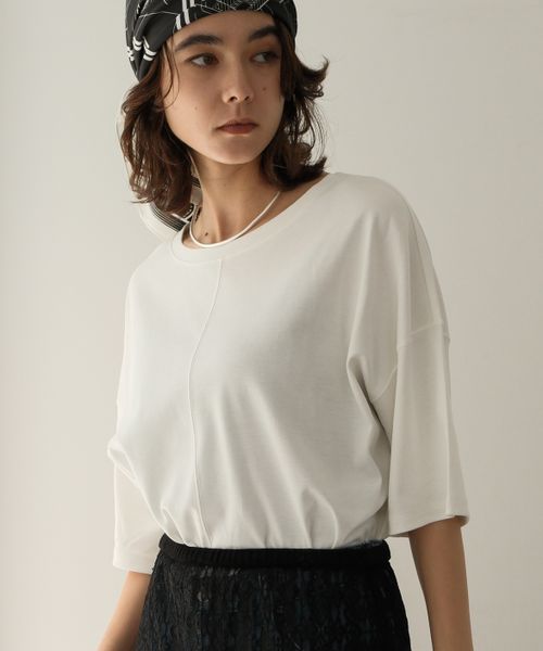 Elura 【WEB限定カラーあり】汗じみ軽減5分袖Tシャツ ホワイト FREE ウィメンズインナー エルーラ 582969 ドットエスティ 40代 50代 60代 レディース 婦人服 通勤服 オフィスカジュアル きれいめ 低身長 小柄 二の腕 美脚 体系カバー 着痩せ 太め ぽっちゃり Elura 【WEB限定カラーあり】汗じみ軽減5分袖Tシャツ ホワイト FREE ウィメンズインナー エルーラ 582969 ドットエスティ 40代 50代 60代 レディース 婦人服 通勤服 オフィスカジュアル きれいめ 低身長 小柄 二の腕 美脚 体系カバー 着痩せ 太め ぽっちゃり