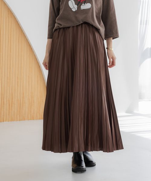 Elura チンツプリーツスカート ブラウン M ウィメンズボトムス エルーラ 583719 ドットエスティ 40代 50代 60代 レディース 婦人服 通勤服 オフィスカジュアル きれいめ 低身長 小柄 二の腕 美脚 体系カバー 着痩せ 太め ぽっちゃり Elura チンツプリーツスカート ブラウン M ウィメンズボトムス エルーラ 583719 ドットエスティ 40代 50代 60代 レディース 婦人服 通勤服 オフィスカジュアル きれいめ 低身長 小柄 二の腕 美脚 体系カバー 着痩せ 太め ぽっちゃり
