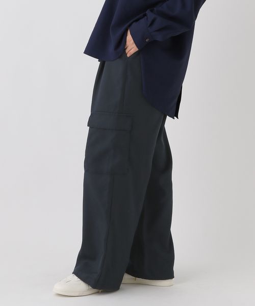 Elura 2WAYワイドカーゴパンツ ネイビー L ウィメンズボトムス エルーラ 588163 ドットエスティ 40代 50代 60代 レディース 婦人服 通勤服 オフィスカジュアル きれいめ 低身長 小柄 二の腕 美脚 体系カバー 着痩せ 太め ぽっちゃり Elura 2WAYワイドカーゴパンツ ネイビー L ウィメンズボトムス エルーラ 588163 ドットエスティ 40代 50代 60代 レディース 婦人服 通勤服 オフィスカジュアル きれいめ 低身長 小柄 二の腕 美脚 体系カバー 着痩せ 太め ぽっちゃり