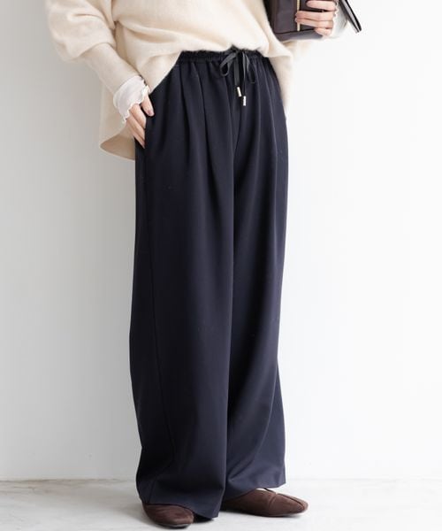 Elura ドロストワイドパンツ<低身長サイズあり> ダークブルー ウィメンズボトムス エルーラ 598141 ドットエスティ 40代 50代 60代 レディース 婦人服 通勤服 オフィスカジュアル きれいめ 低身長 小柄 二の腕 美脚 体系カバー 着痩せ 太め ぽっちゃり Elura ドロストワイドパンツ<低身長サイズあり> ダークブルー ウィメンズボトムス エルーラ 598141 ドットエスティ 40代 50代 60代 レディース 婦人服 通勤服 オフィスカジュアル きれいめ 低身長 小柄 二の腕 美脚 体系カバー 着痩せ 太め ぽっちゃり