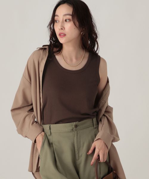 Elura プレーンリブタンク ブラウン FREE ウィメンズインナー エルーラ 598154 ドットエスティ 40代 50代 60代 レディース 婦人服 通勤服 オフィスカジュアル きれいめ 低身長 小柄 二の腕 美脚 体系カバー 着痩せ 太め ぽっちゃり Elura プレーンリブタンク ブラウン FREE ウィメンズインナー エルーラ 598154 ドットエスティ 40代 50代 60代 レディース 婦人服 通勤服 オフィスカジュアル きれいめ 低身長 小柄 二の腕 美脚 体系カバー 着痩せ 太め ぽっちゃり