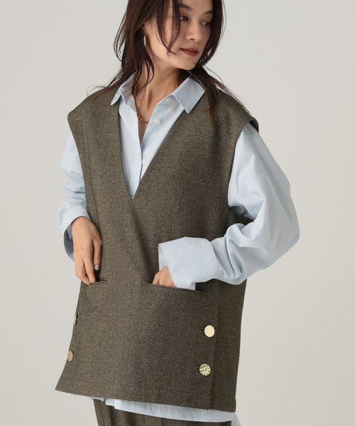 Elura ウールライク柄ベスト ブラウン FREE ウィメンズインナー エルーラ 606424 ドットエスティ 40代 50代 60代 レディース 婦人服 通勤服 オフィスカジュアル きれいめ 低身長 小柄 二の腕 美脚 体系カバー 着痩せ 太め ぽっちゃり Elura ウールライク柄ベスト ブラウン FREE ウィメンズインナー エルーラ 606424 ドットエスティ 40代 50代 60代 レディース 婦人服 通勤服 オフィスカジュアル きれいめ 低身長 小柄 二の腕 美脚 体系カバー 着痩せ 太め ぽっちゃり