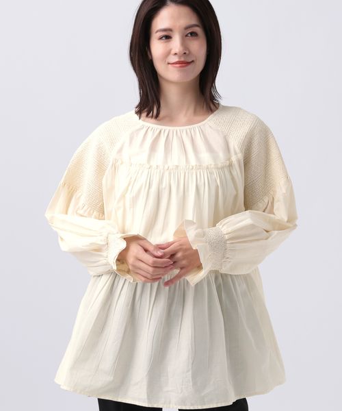 Elura シャンブレーはしごレースブラウス オフホワイト FREE ウィメンズインナー エルーラ 995404 ドットエスティ 40代 50代 60代 レディース 婦人服 通勤服 オフィスカジュアル きれいめ 低身長 小柄 二の腕 美脚 体系カバー 着痩せ 太め ぽっちゃり Elura シャンブレーはしごレースブラウス オフホワイト FREE ウィメンズインナー エルーラ 995404 ドットエスティ 40代 50代 60代 レディース 婦人服 通勤服 オフィスカジュアル きれいめ 低身長 小柄 二の腕 美脚 体系カバー 着痩せ 太め ぽっちゃり