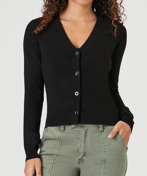 FOREVER 21 *BASICVネックCD/LS ブラック S ウィメンズインナー_IMP フォーエバー21 109250 and ST アンドエスティ(旧ドットエスティ) FOREVER 21 *BASICVネックCD/LS ブラック S ウィメンズインナー_IMP フォーエバー21 109250 and ST アンドエスティ(旧ドットエスティ)