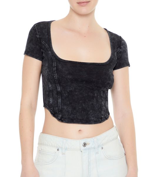 FOREVER 21 切り替えTシャツ ブラック M ウィメンズインナー_IMP フォーエバー21 109512 and ST アンドエスティ(旧ドットエスティ) FOREVER 21 切り替えTシャツ ブラック M ウィメンズインナー_IMP フォーエバー21 109512 and ST アンドエスティ(旧ドットエスティ)
