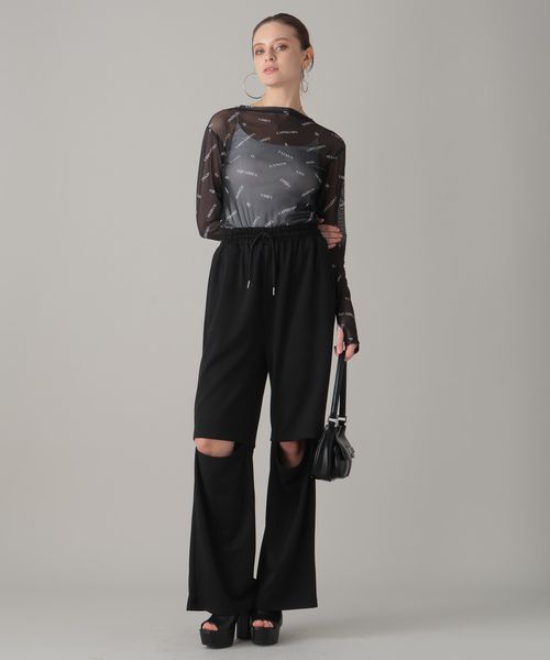 25SS】ENFOLD エンフォルド / RELAX ELASTIC WIDE-TROUSERS