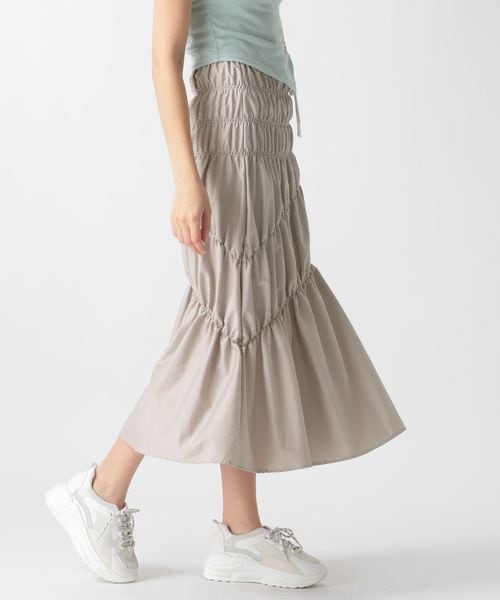 FOREVER 21 シャーリングロングスカート ライトグレー FREE ウィメンズボトムス フォーエバー21 117621 and ST アンドエスティ(旧ドットエスティ) FOREVER 21 シャーリングロングスカート ライトグレー FREE ウィメンズボトムス フォーエバー21 117621 and ST アンドエスティ(旧ドットエスティ)