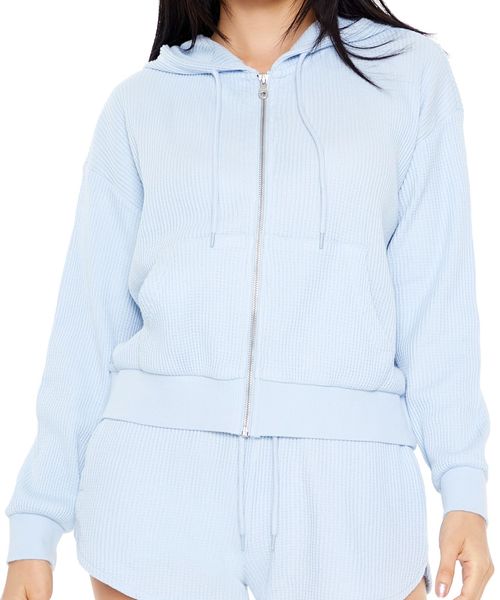 FOREVER 21 フロントジップパーカー ライトブルー M ウィメンズインナー_IMP フォーエバー21 118406 and ST アンドエスティ(旧ドットエスティ) FOREVER 21 フロントジップパーカー ライトブルー M ウィメンズインナー_IMP フォーエバー21 118406 and ST アンドエスティ(旧ドットエスティ)