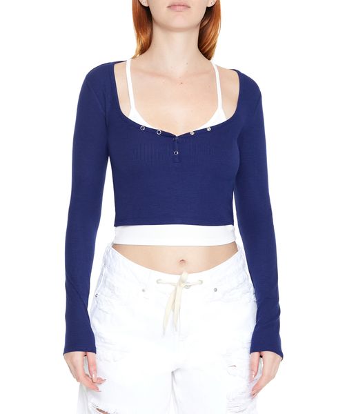 FOREVER 21 ベーシックショートプルオーバー ネイビー M ウィメンズインナー_IMP フォーエバー21 118426 and ST アンドエスティ(旧ドットエスティ) FOREVER 21 ベーシックショートプルオーバー ネイビー M ウィメンズインナー_IMP フォーエバー21 118426 and ST アンドエスティ(旧ドットエスティ)