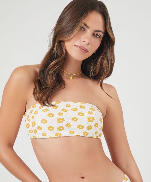 FOREVER 21 【スイムウェア】花柄ベアトップ ホワイト M ウィメンズインナー_IMP フォーエバー21 119350 and ST アンドエスティ(旧ドットエスティ) FOREVER 21 【スイムウェア】花柄ベアトップ ホワイト M ウィメンズインナー_IMP フォーエバー21 119350 and ST アンドエスティ(旧ドットエスティ)