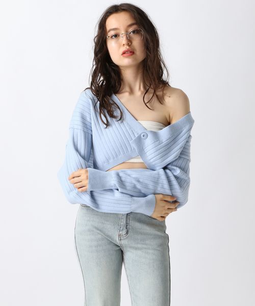 FOREVER 21 ショートボレロカーディガン ライトブルー S ウィメンズインナー_IMP フォーエバー21 121576 and ST アンドエスティ(旧ドットエスティ) FOREVER 21 ショートボレロカーディガン ライトブルー S ウィメンズインナー_IMP フォーエバー21 121576 and ST アンドエスティ(旧ドットエスティ)