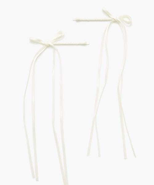 FOREVER 21 ロングリボンヘアピン ナチュラル FREE ウィメンズグッズ_IMP フォーエバー21 122050 and ST アンドエスティ(旧ドットエスティ) FOREVER 21 ロングリボンヘアピン ナチュラル FREE ウィメンズグッズ_IMP フォーエバー21 122050 and ST アンドエスティ(旧ドットエスティ)