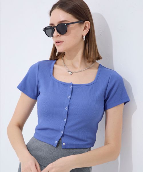FOREVER 21 フロントボタンチビカーディガン ライトブルー S ウィメンズインナー フォーエバー21 123904 and ST アンドエスティ(旧ドットエスティ) FOREVER 21 フロントボタンチビカーディガン ライトブルー S ウィメンズインナー フォーエバー21 123904 and ST アンドエスティ(旧ドットエスティ)