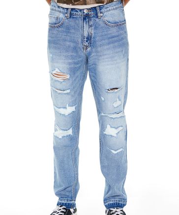 FOREVER21 (FOREVER 21) ダメージ加工デニム FOREVER 21 デニムジャケット Mサイズ ダメージ加工 - メルカリ