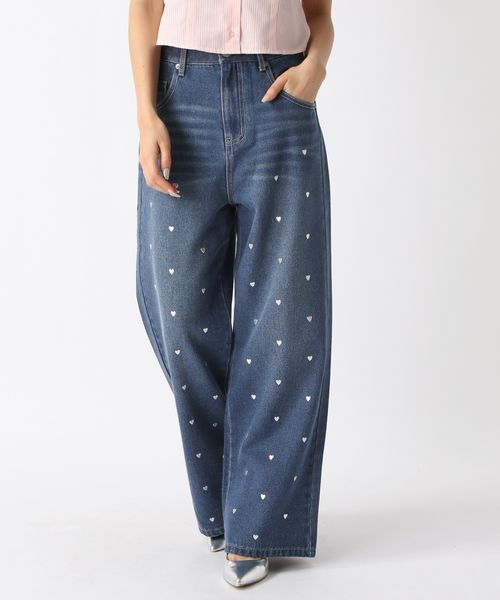 FOREVER 21 ハートストレートデニムパンツ ライトブルー S ウィメンズボトムス フォーエバー21 132315 and ST アンドエスティ(旧ドットエスティ) FOREVER 21 ハートストレートデニムパンツ ライトブルー S ウィメンズボトムス フォーエバー21 132315 and ST アンドエスティ(旧ドットエスティ)