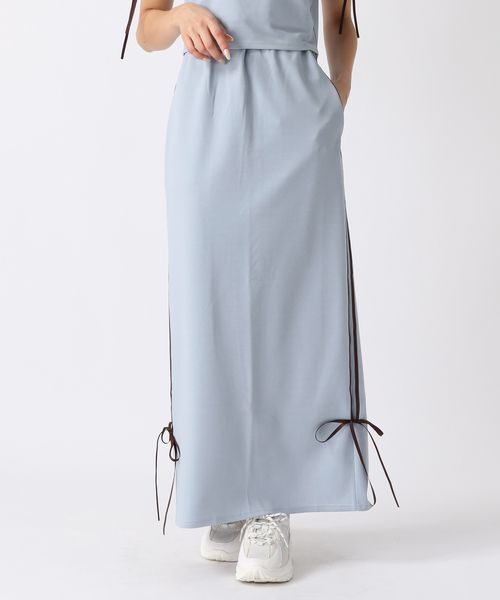 FOREVER 21 トラックナロースカート ライトブルー S ウィメンズボトムス フォーエバー21 136298 and ST アンドエスティ(旧ドットエスティ) FOREVER 21 トラックナロースカート ライトブルー S ウィメンズボトムス フォーエバー21 136298 and ST アンドエスティ(旧ドットエスティ)