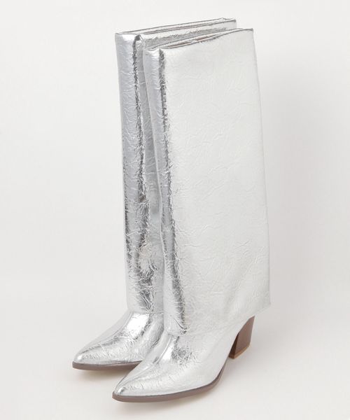 FOREVER 21 メタリックカバーブーツ ライトグレー ウィメンズグッズ_IMP フォーエバー21 136441 and ST アンドエスティ(旧ドットエスティ) FOREVER 21 メタリックカバーブーツ ライトグレー ウィメンズグッズ_IMP フォーエバー21 136441 and ST アンドエスティ(旧ドットエスティ)