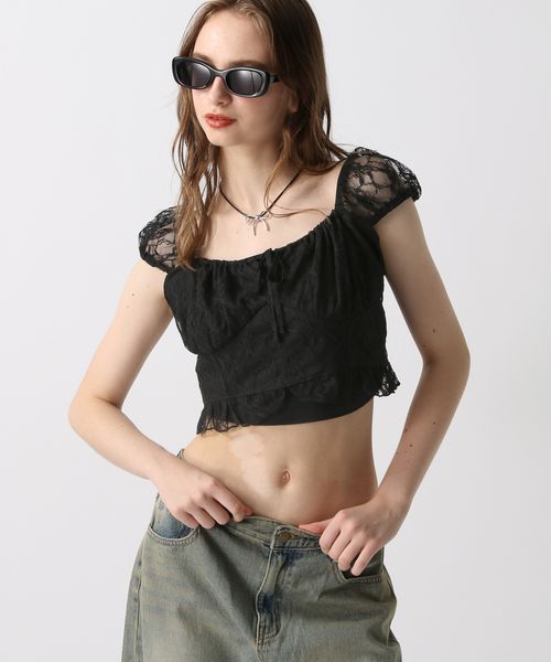 FOREVER 21 アソートレースコンパクトブラウス ブラック FREE ウィメンズインナー フォーエバー21 137769 and ST アンドエスティ(旧ドットエスティ) FOREVER 21 アソートレースコンパクトブラウス ブラック FREE ウィメンズインナー フォーエバー21 137769 and ST アンドエスティ(旧ドットエスティ)