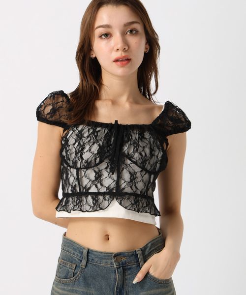 FOREVER 21 アソートレースコンパクトブラウス ライトグレー FREE ウィメンズインナー フォーエバー21 137769 and ST アンドエスティ(旧ドットエスティ) FOREVER 21 アソートレースコンパクトブラウス ライトグレー FREE ウィメンズインナー フォーエバー21 137769 and ST アンドエスティ(旧ドットエスティ)