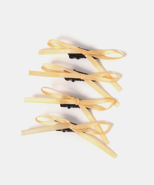 FOREVER 21 4セットリボンヘアピン イエロー FREE ウィメンズグッズ フォーエバー21 140675 and ST アンドエスティ(旧ドットエスティ) FOREVER 21 4セットリボンヘアピン イエロー FREE ウィメンズグッズ フォーエバー21 140675 and ST アンドエスティ(旧ドットエスティ)