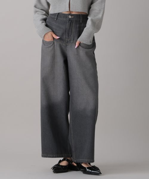 FOREVER 21 オーバーダイストレートデニム ブラック S ウィメンズボトムス フォーエバー21 143122 and ST アンドエスティ(旧ドットエスティ) FOREVER 21 オーバーダイストレートデニム ブラック S ウィメンズボトムス フォーエバー21 143122 and ST アンドエスティ(旧ドットエスティ)