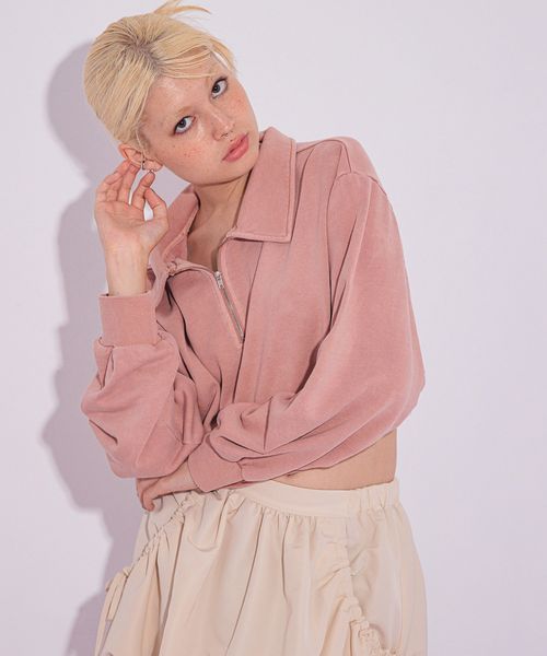 FOREVER 21 ピグメント裏毛ハーフジップ ピンク FREE ウィメンズインナー フォーエバー21 150068 and ST アンドエスティ(旧ドットエスティ) FOREVER 21 ピグメント裏毛ハーフジップ ピンク FREE ウィメンズインナー フォーエバー21 150068 and ST アンドエスティ(旧ドットエスティ)
