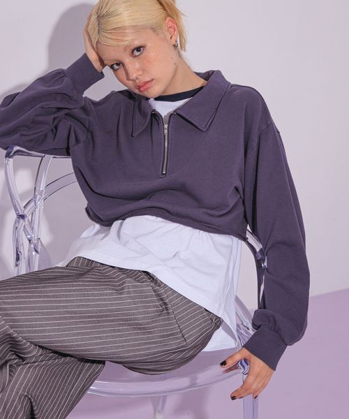 FOREVER 21 ピグメント裏毛ハーフジップ ネイビー FREE ウィメンズインナー フォーエバー21 150068 and ST アンドエスティ(旧ドットエスティ) FOREVER 21 ピグメント裏毛ハーフジップ ネイビー FREE ウィメンズインナー フォーエバー21 150068 and ST アンドエスティ(旧ドットエスティ)